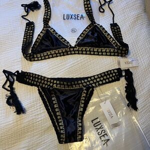 Luxsea Black and Gold Bikini Set